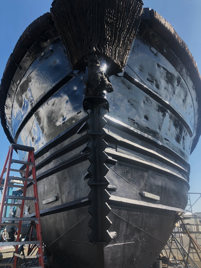 Front of a boat
